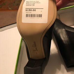 Sam Edelman “Case” leather booties